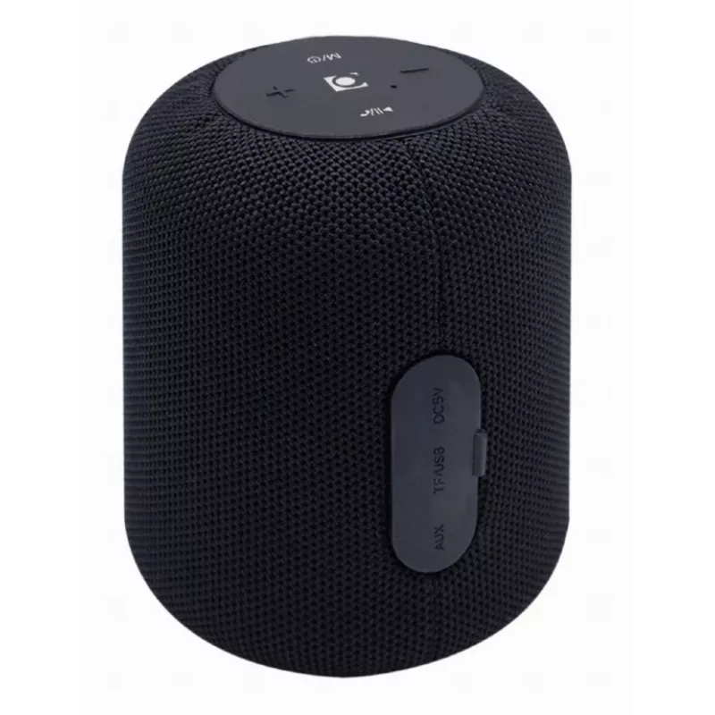 Mono prenosný reproduktor Gembird SPK-BT-15-BK — 5 W RMS, Bluetooth, microSD, 1200 mAh, čierny