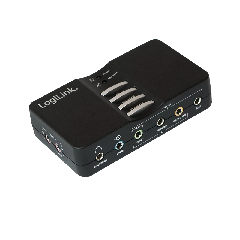 LogiLink USB Sound Box Dolby 7.1 8-kanálový 7.1 kanály