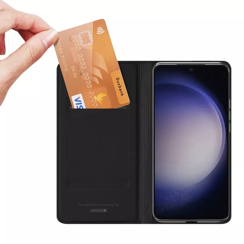 Nevox Vario Series – puzdro na knihu Samsung Galaxy S25, čierna