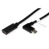 ROLINE 11.04.5496-10 - 2 m - USB Type-C - USB Type-C - konektor samec - konektor samica - zahnutý (11.04.5496)