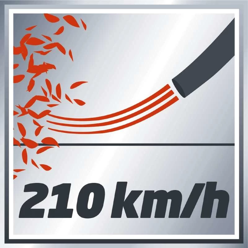 Einhell GE-CL 18 Li E - Solo akumulátorový fúkač lístia 210 km/h čierna, červená