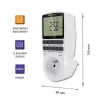 Elektronický časovač QOLTEC PC0628 s LCD displejom, 24-hodinové odpočítavanie