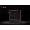 Savio Noctis Glass RGB Cube počítačová skriňa, ATX/Micro-ATX/Mini-ITX, predná strana z tvrdeného skla, RGB ventilátory, čierna