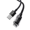 Baseus Gem USB-IP 2,4A rýchlonabíjací kábel 2 m čierny