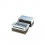 Patch panel, 8 portov, kat. 5e, tienený, svetlosivý, 14 cm, 44 x 172 x 140 mm