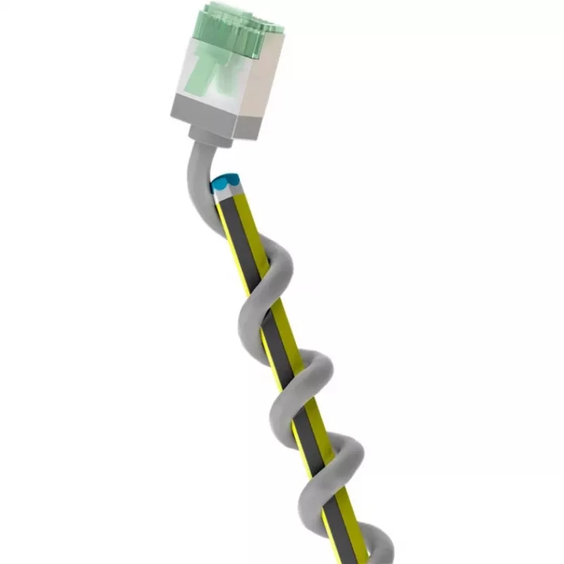 Goobay ultra-flexibilný CAT 8.1 patch kábel štíhly U/FTP sivý - extra krátky konektor 99,9% (74349)