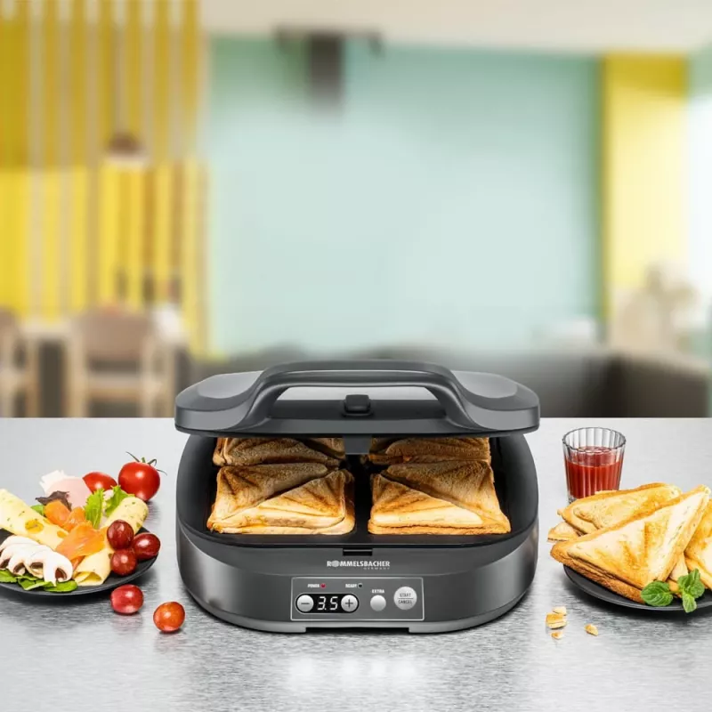 Rommelsbacher ST 1800 sendvičovač 1800 W čierna