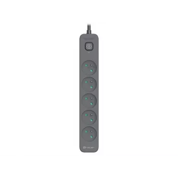 Power Line+ 5m Graphite prepäťová ochrana predlžovací kábel (5 zásuviek)
