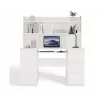 KUBA písací stôl set + Extension Piece, biely