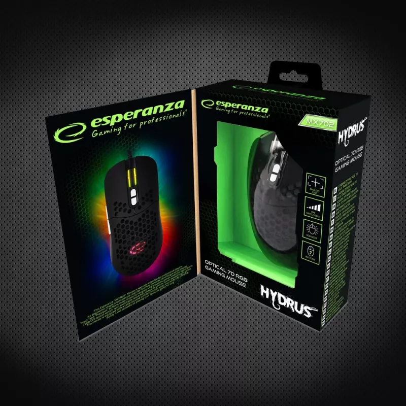 Esperanza EGM702 myš pravácka USB optická 7200 DPI
