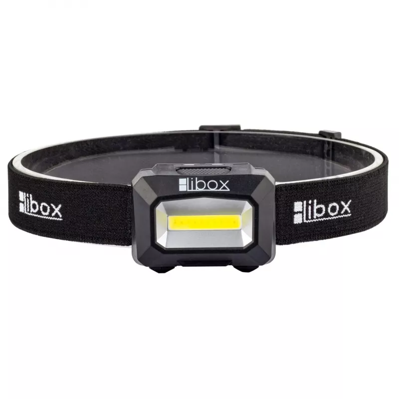 Libox LB0107 baterka čierna čelová lampa LED