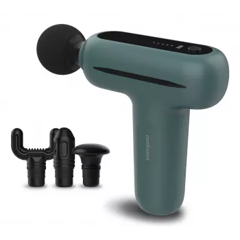 Medisana MG 200 masážny prístroj na svaly so 4 hlavicami, vibrácie, 3000 ot/min, amplitúda 8 mm, Li‑Ion 7,4V, USB nabíjanie