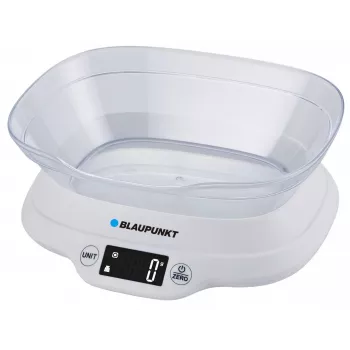 Kuchynská váha s miskou Blaupunkt FKS501 - 5 kg, 1 g, miska, čierna