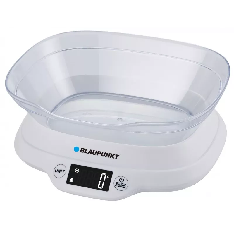 Kuchynská váha s miskou Blaupunkt FKS501 - 5 kg, 1 g, miska, čierna