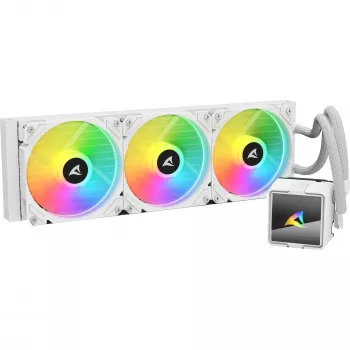 All-in-One CPU vodné chladenie Sharkoon S60 ARGB biela 360 mm radiátor