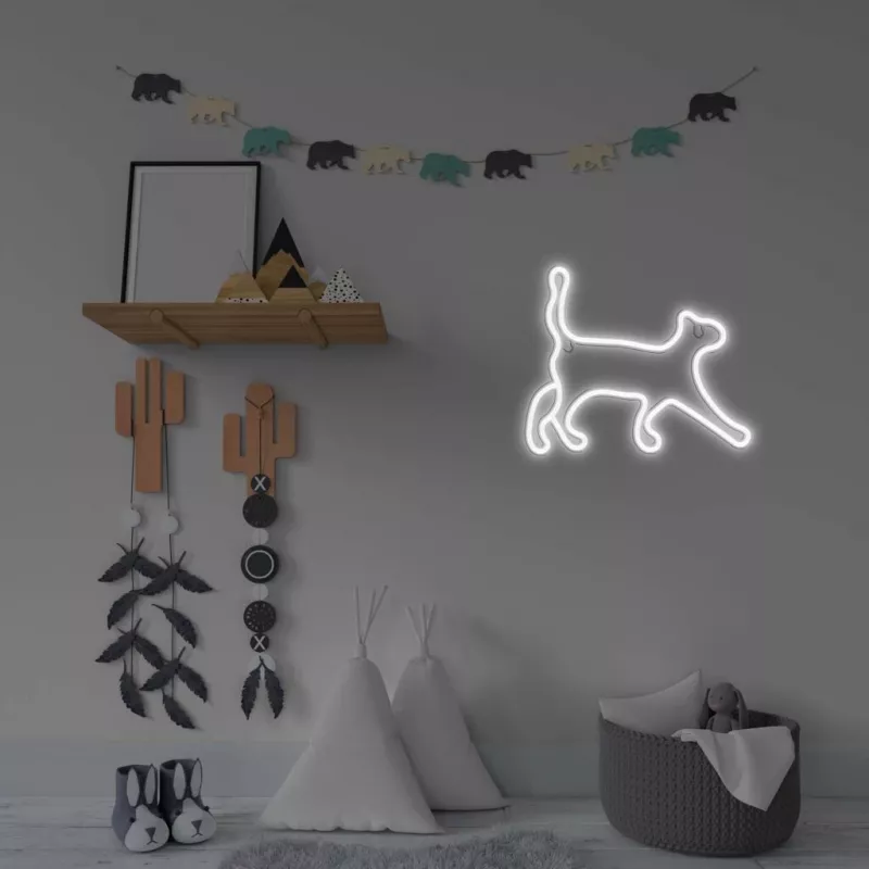 Neonové dekoračné svietidlo MANTA SNL70WH Style Neon Lights CAT 2 biele 70 cm