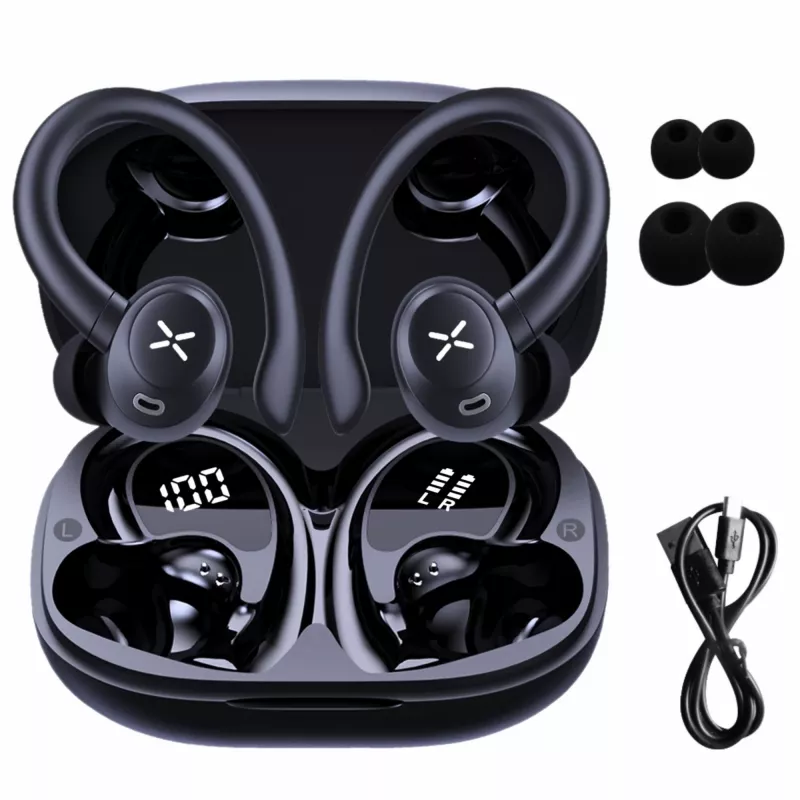 Bezdrôtové športové slúchadlá MANTA Rytmo Sport 2 MATWS012BK — True Wireless, in-ear, čierne