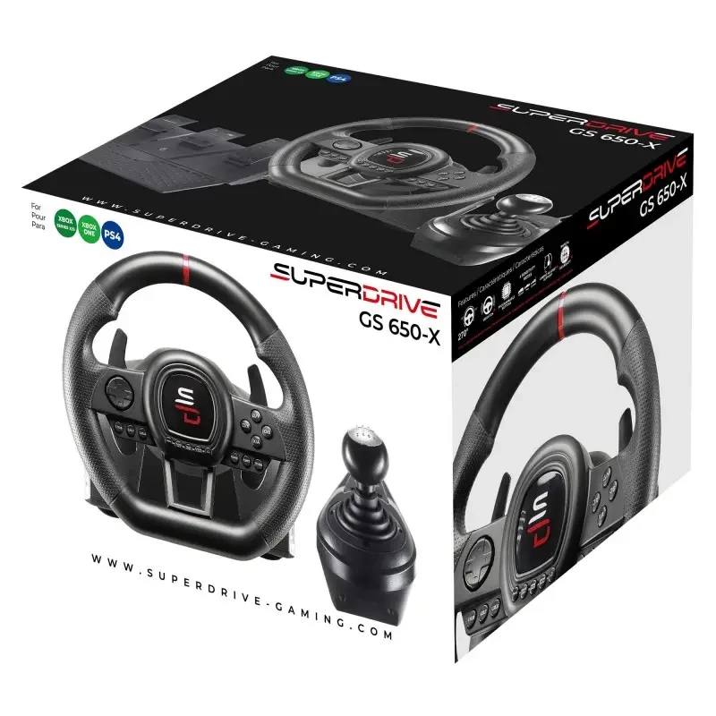 Volant + pedále + joystick Subsonic SA5658 čierna USB pre PlayStation 4 Xbox One