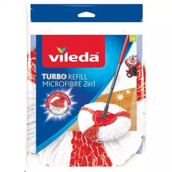 Hlava mopu Vileda Turbo 2in1 červená biela