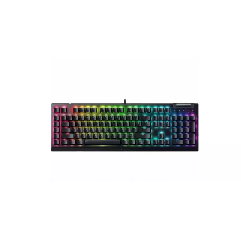 Razer BlackWidow V4 X drôtová herná klávesnica, azbuka, žlté spínače, čierna