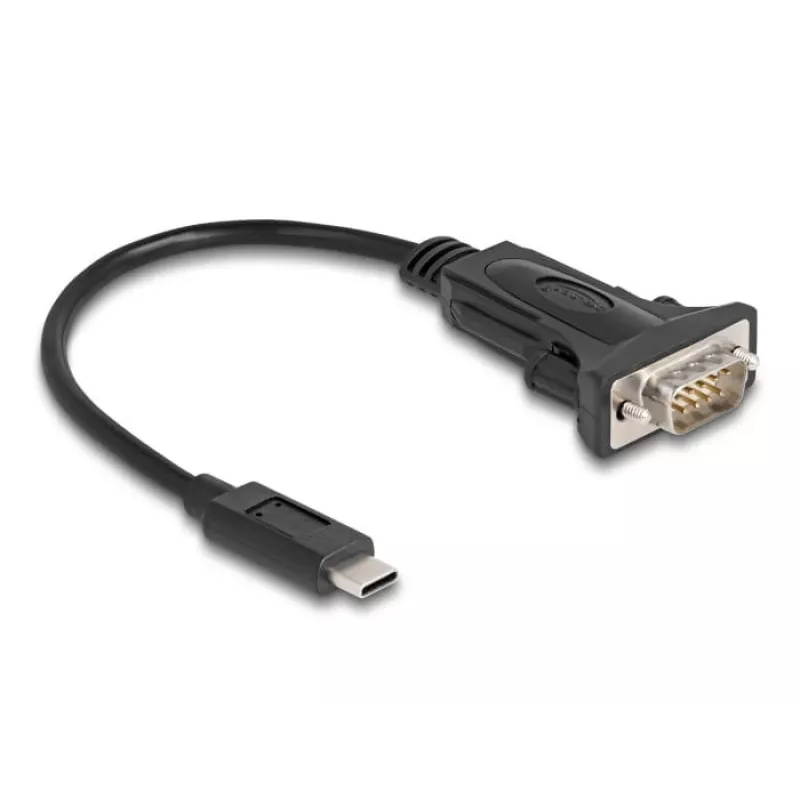 DeLOCK adaptér USB Type-C na RS-232 D-Sub 9-pin konektor samec 0,25 m