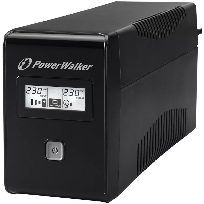 PowerWalker VI 850 LCD neprerušiteľný zdroj napájania (UPS) Line-Interactive 0,85 kVA 480 W