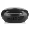 Prenosný CD prehrávač JVC RD‑E221B — čierna, CD/MP3, kazetový deck, USB prehrávanie, UKW rádio, AUX, batériová/sieťová prevádzka