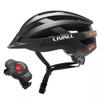 Bluetooth MTB cyklistická prilba 58-62cm LED/SOS/Intercom čierna