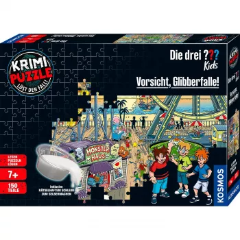 Detektívne puzzle Die drei Kids: Pozor slizká pasca (150 dielov)