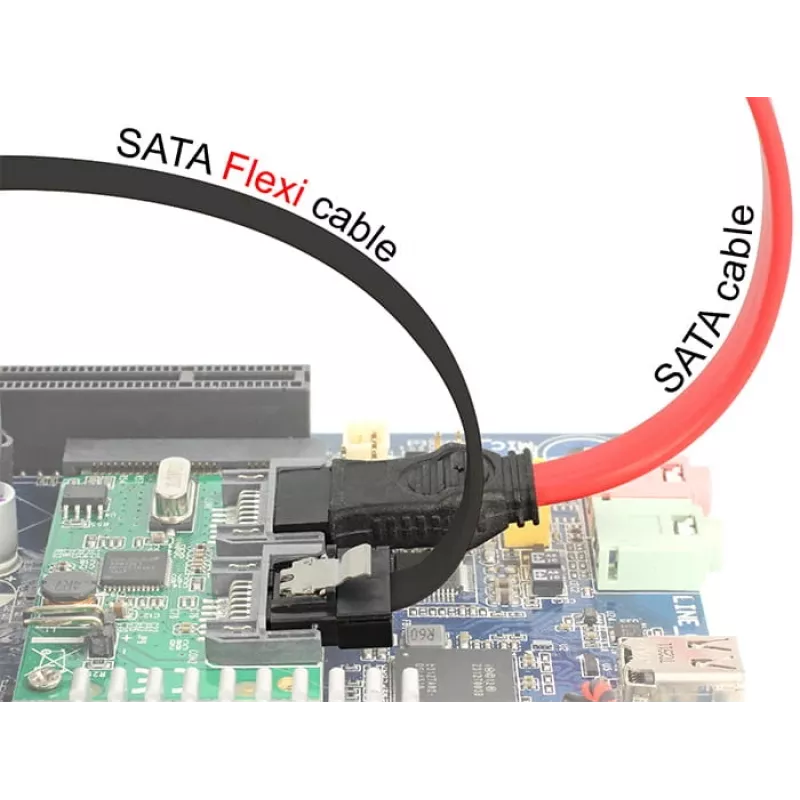 SATA kábel DeLOCK 0,2m 2xSATAIII čierny
