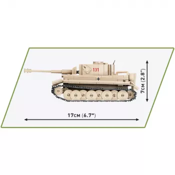 Cobi 1:48 mierka PzKpfw VI Tiger 131 modelová stavebnica