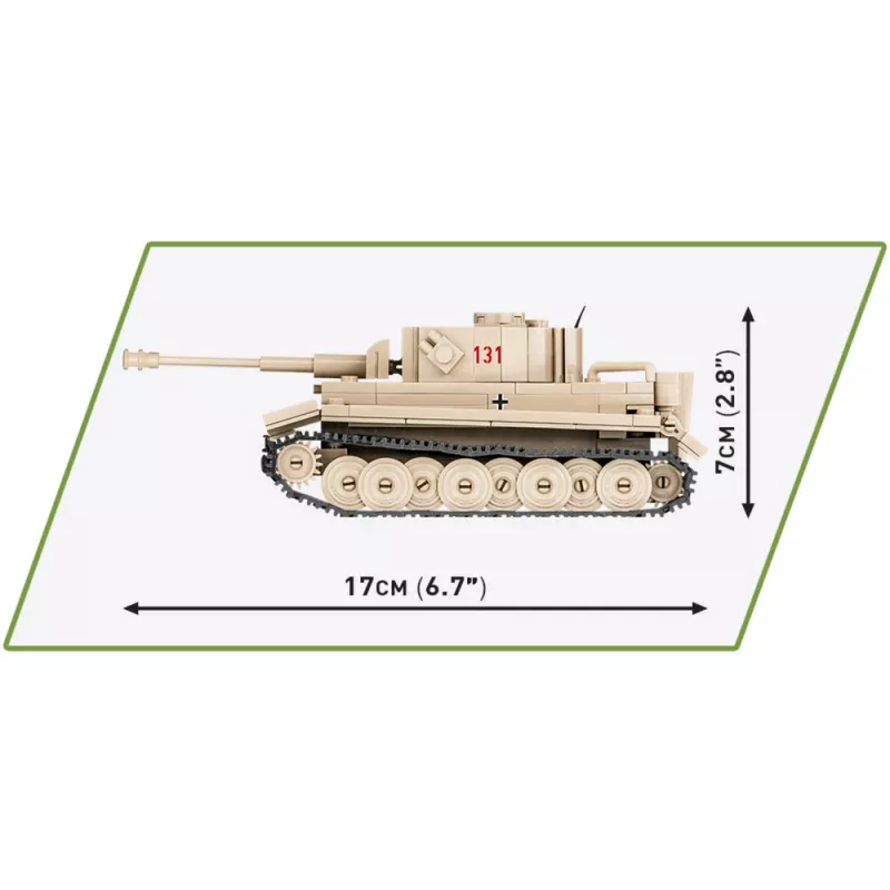 Cobi 1:48 mierka PzKpfw VI Tiger 131 modelová stavebnica