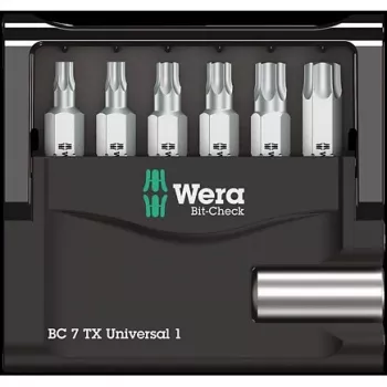 Wera Bit-Check 7 TX Universal 1 - sada bitov do skrutkovača - 7 kusov (05056294001)