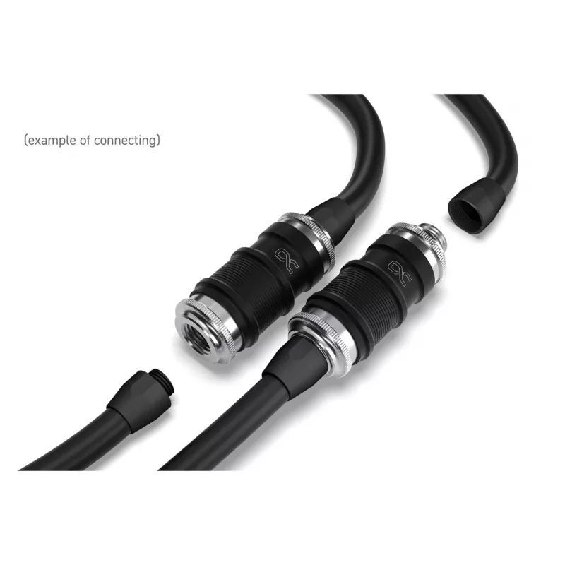 Rýchlospojka Alphacool ES BLH1A Push-in samica AG chróm čierna matná