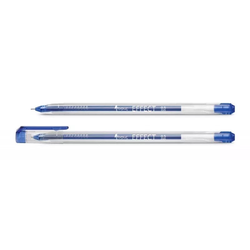 Gélové pero FORPUS FO51912, 0,5 mm, modré — gélový atrament, hrot 0,5 mm