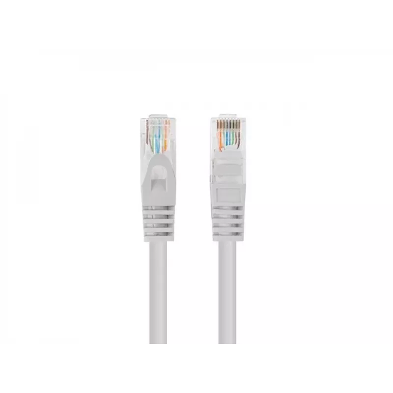 Sieťový patch kábel LANBERG PCU5-10CC-0750-S Cat5e U/UTP, RJ-45–RJ-45, 7,5 m, sivý