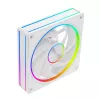 Skriňový ventilátor MODECOM VOLCANO LOOP 120 ARGB biely – 120 mm, ARGB osvetlenie, podpora PWM, 400–1400 ot/min