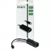 Inter-Tech Argus IT-811 - sieťový adaptér - USB-C - Gigabit Ethernet - čierny (88885438)