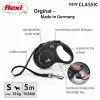 Flexi New CLASSIC 5 m čierne psie výsuvné vodítko