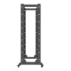 Lanberg OR01-6842-B 19-palcový otvorený rack, 42U, 600x800 mm, čierny