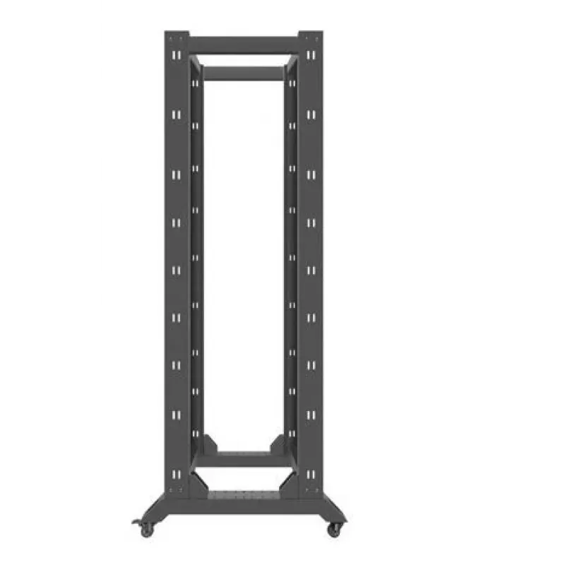 Lanberg OR01-6842-B 19-palcový otvorený rack, 42U, 600x800 mm, čierny