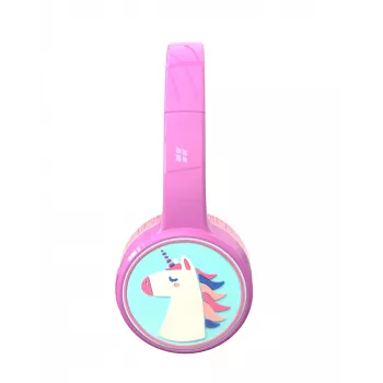 Denver BTH-106P slúchadlá/headset káblové & bezdrôtové cez hlavu hovory/hudba Bluetooth ružové