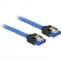 SATA kábel DeLOCK 84976 0,1 m SATA 7-pin čierny modrý