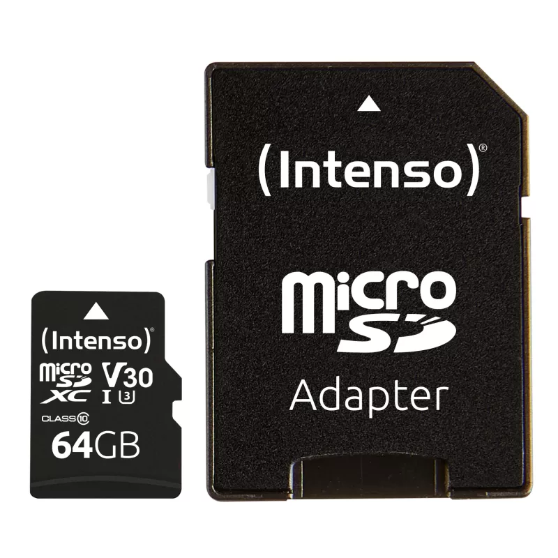 Pamäťová karta Intenso 64 GB MicroSDXC UHS-I Class 10 3433490