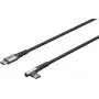 Goobay 64658 USB kábel 0,5 m USB 2.0 USB-C čierny - sivý (64658)