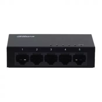 Dahua Technology SG1005-EUR sieťový switch unmanaged L2 Gigabit Ethernet (10/100/1000) čierny