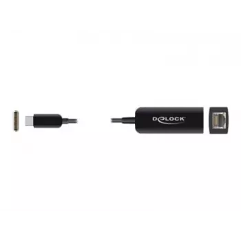 Adaptér USB Type-C konektor samec na 2,5 Gigabit LAN kompaktný DeLOCK 66645