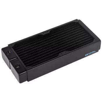 Alphacool 11992 - vodný chladič - acetal - akryl - hliník - mosadz - meď - nikel - nehrdzavejúca oceľ - čierny - priehľadný - 1/4 - 60 °C - 0,8 bar (11992)
