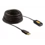 USB kábel DeLOCK 82446 USB 2.0 10m čierny