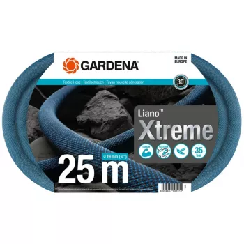 Okrúhla hadica zavlažovacia hadica Gardena Liano Xtreme 25 m modrá sivá oranžová
